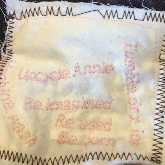 Patchwork upcycled, babydoll, ruffled sleeve, boho mini dress size inclu… - Picture 8 of 8